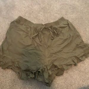 Green American Eagle shorts